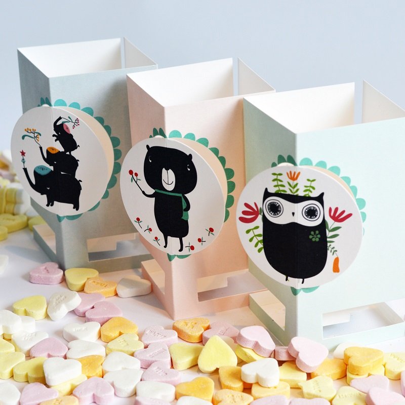 CARDLE Bear (Hum with Me) - Portavelas Tarjetas de felicitación
