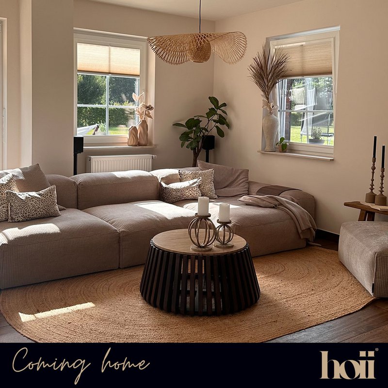 LEONELLE | Cushion | 30x50 cm Pumice Stone | Beige | Hoii | With luxury inner cushion