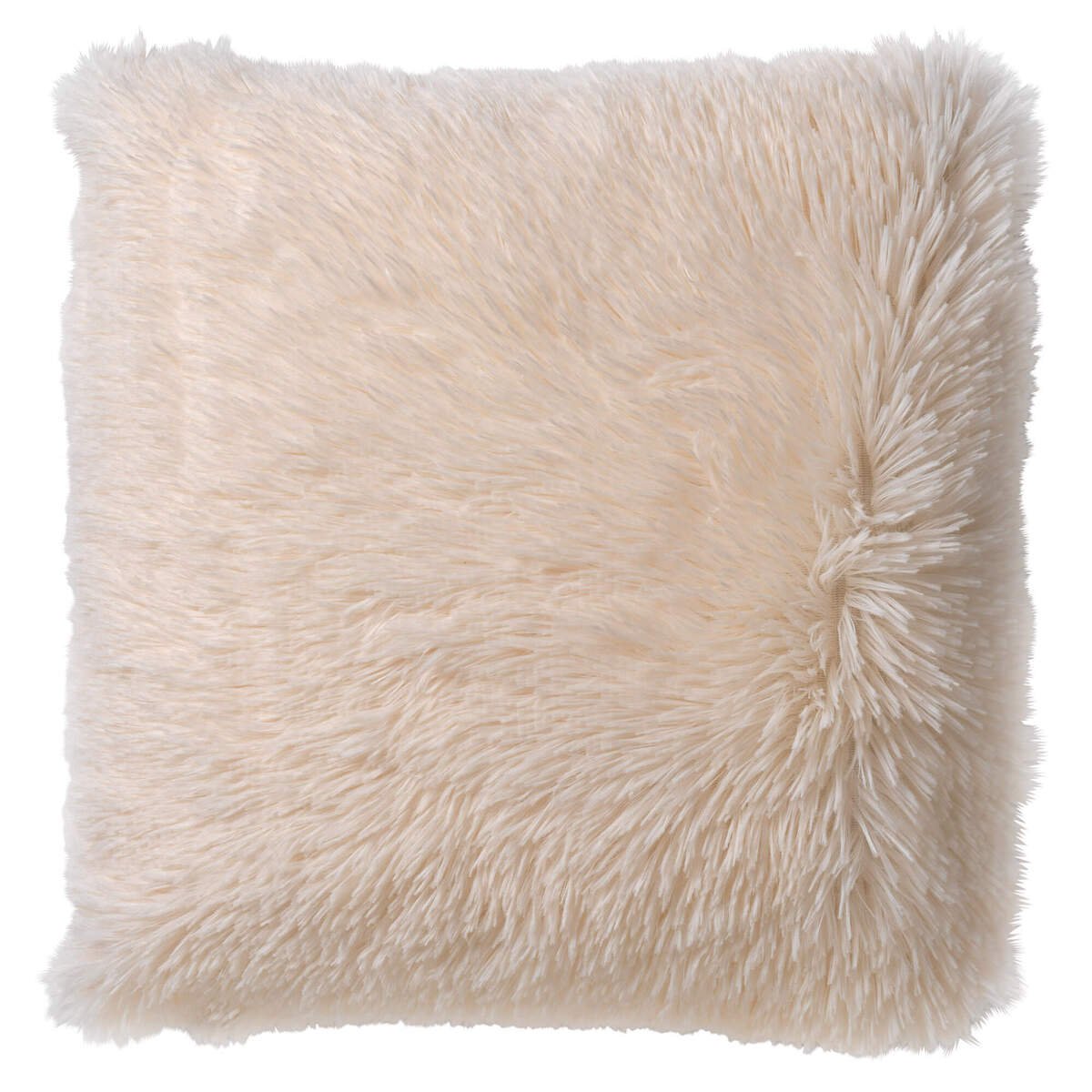 Dutch Decor FLUFFY - Decorative cushion 60x60 cm - Super soft - XL cushion - Snow White - White
