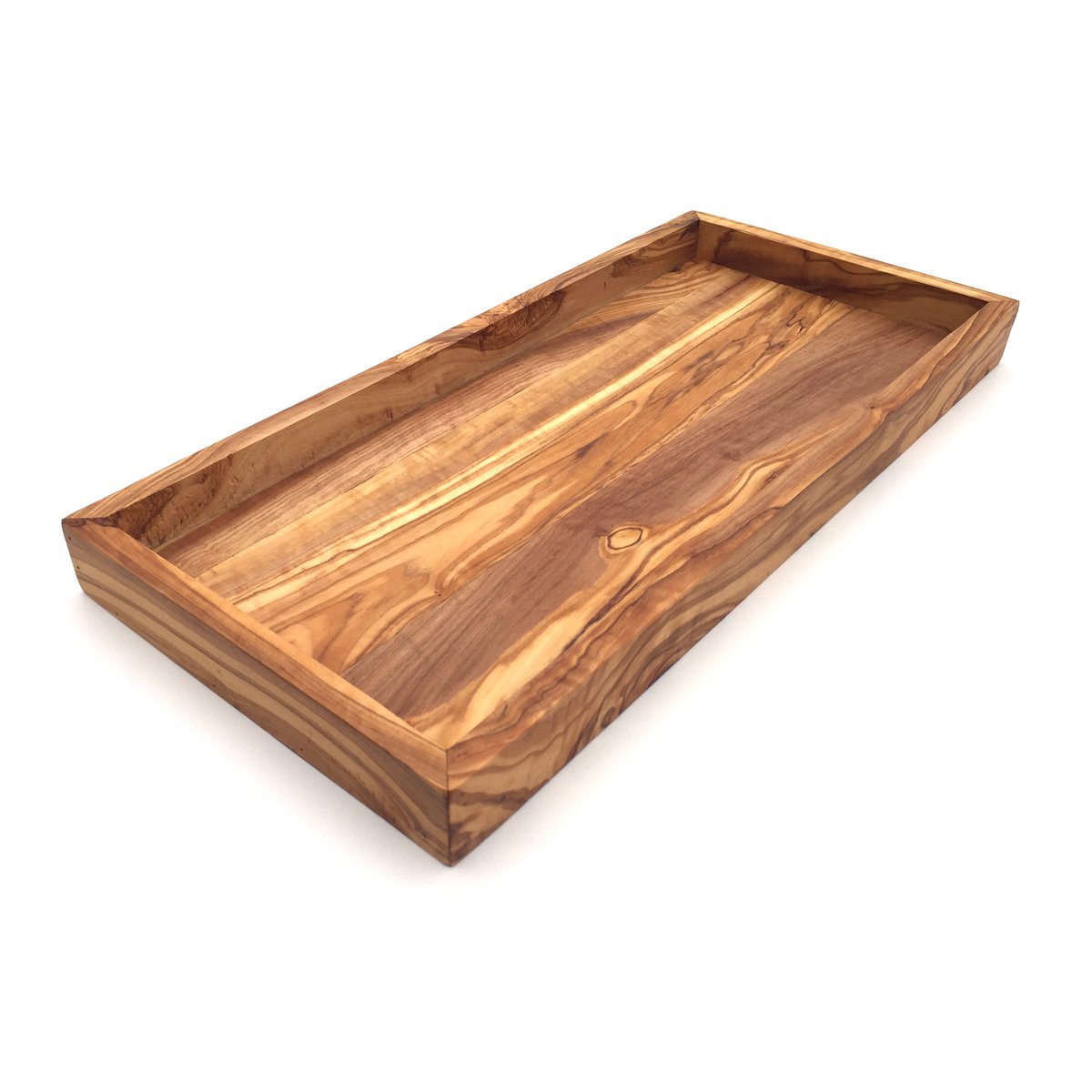 Etagère rectangulaire L. 37 cm Plateau Plateau en bois d'olivier