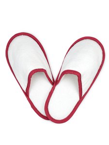 Slippers, 42/44 White/Burgundy