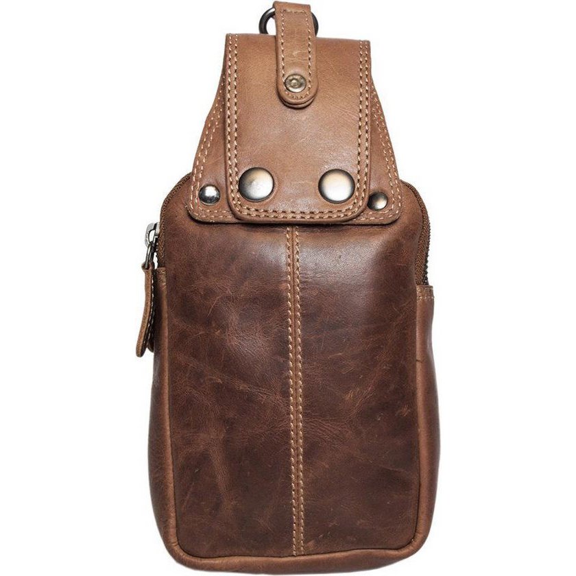 Gürteltasche Cognac Leder Leder Hüfttasche Leder Bauchtasche Festival
