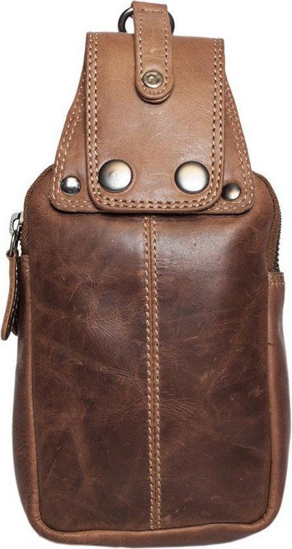 Beltpose Cognac Leather Leather Hip Bag Leather Fanny Pack Festival
