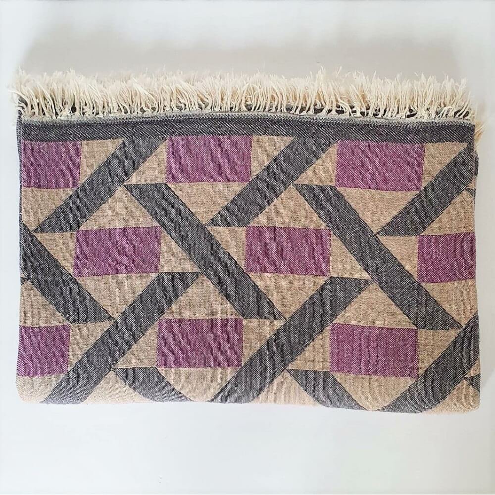 Manta Camden de jacquard de algodón suave