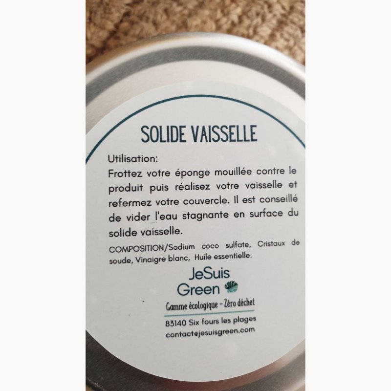 Solid opvaskemaskine / genopfyldelig opvaskemiddel Mint 100g