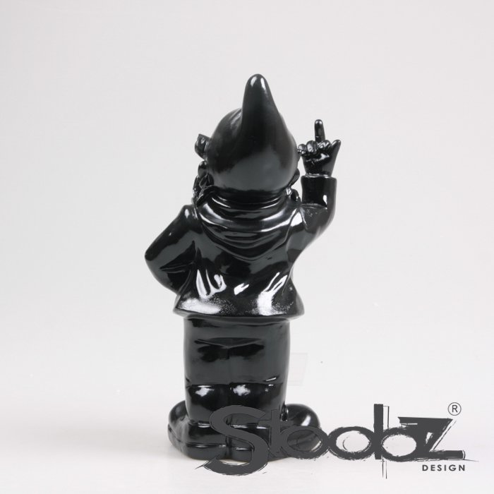 Stoobz Design Gnomo F*ck You Negro | 16x12x32cm