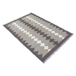 Alfombra Kilim moderna cielo pálido