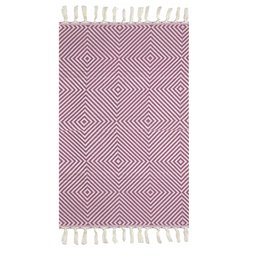 Plaid Oslo Wool Cotton - Rose Bougainville - 120x150cm
