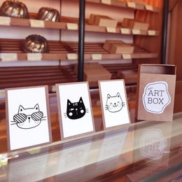 DIY Mini Art – Katzen (4 Stück)