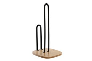 BAMBOO STEEL ROLL HOLDER 16X16X31,3 BLACK PC202465