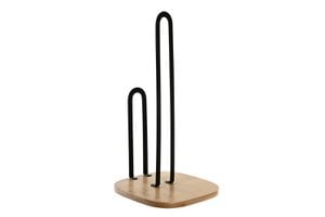 BAMBOO STEEL ROLL HOLDER 16X16X31,3 BLACK PC202465