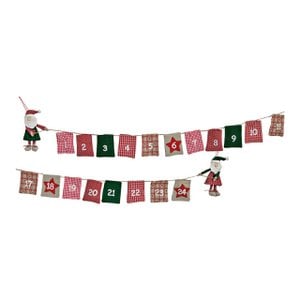 Advent calendar made of textile, 24 bags, 250cm