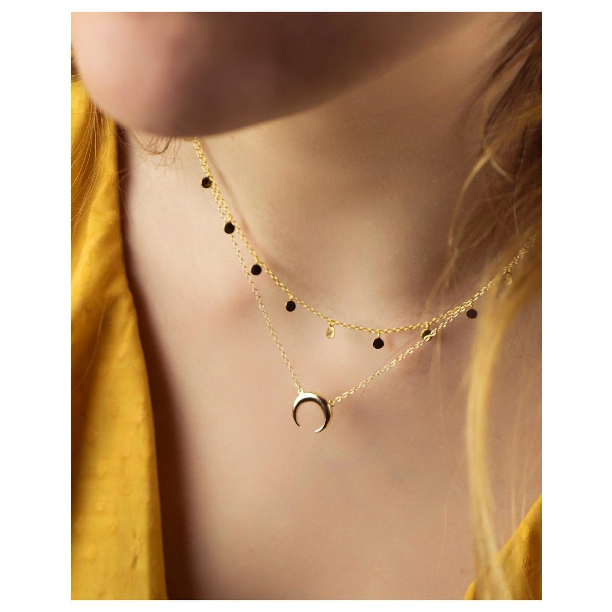 Crescent necklace