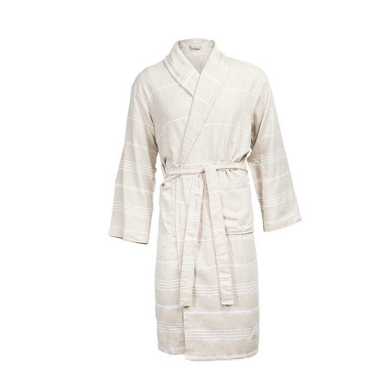 Accappatoio Hammam - Beige/Bianco
