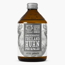 Bouillon d'os de poulet fermier bio "pur & paléo" 525ml