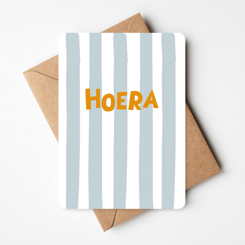 Carte d'anniversaire | Hourra les rayures