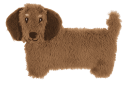 Heat pack, Dachshund, 22 x 15 cm,