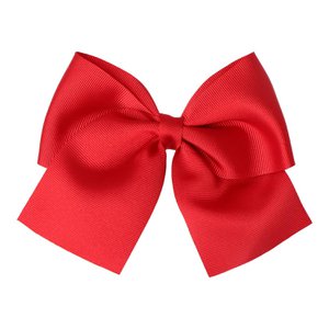 Kinderhaarstrik met clip - Grosgrain Ribbon - 11 X 9 cm - Rood