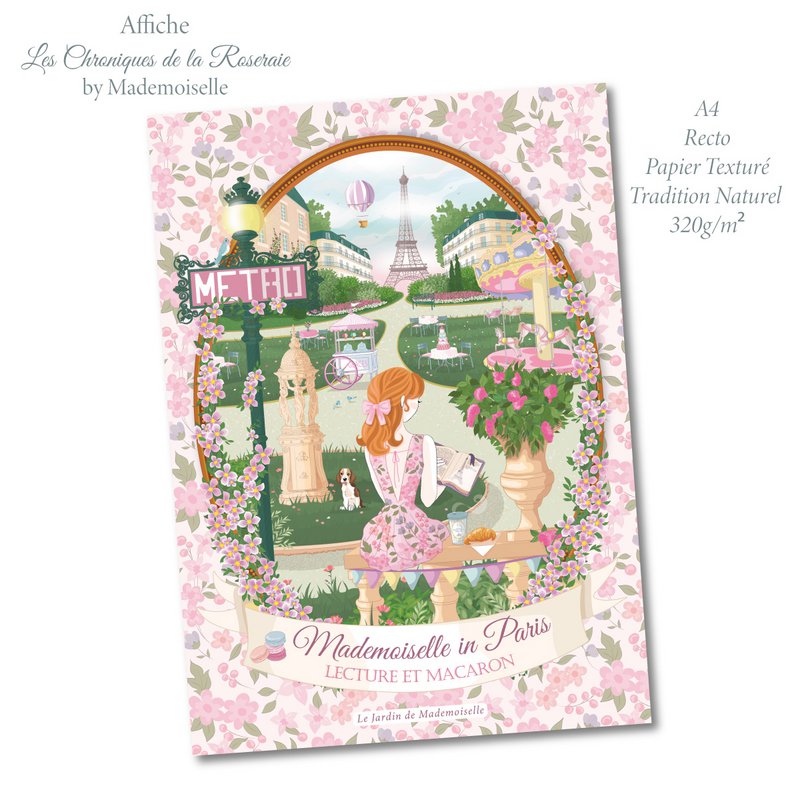 Poster A4 - Lettura e Macarons