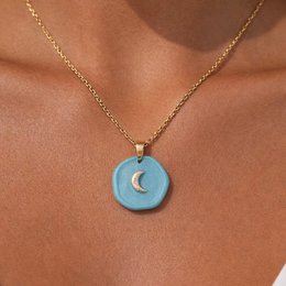 Azzurra Moon – Handgefertigte Halskette mit Mond