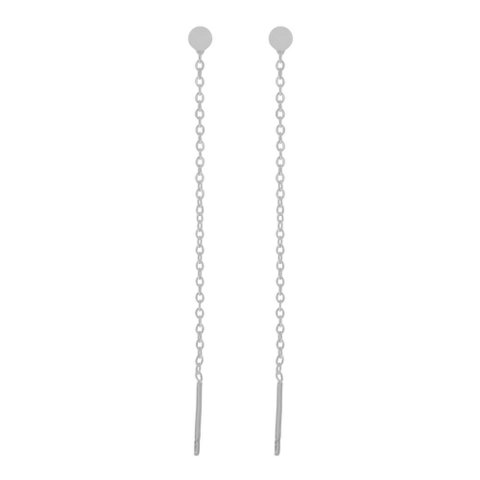STUD THREADER EARRINGS COIN