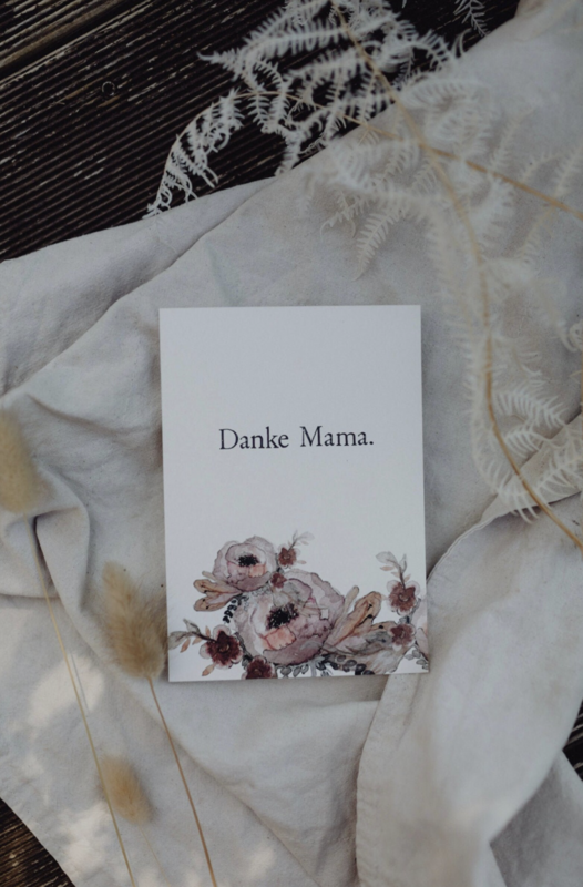 Stamped Postcard "Danke Mama"
