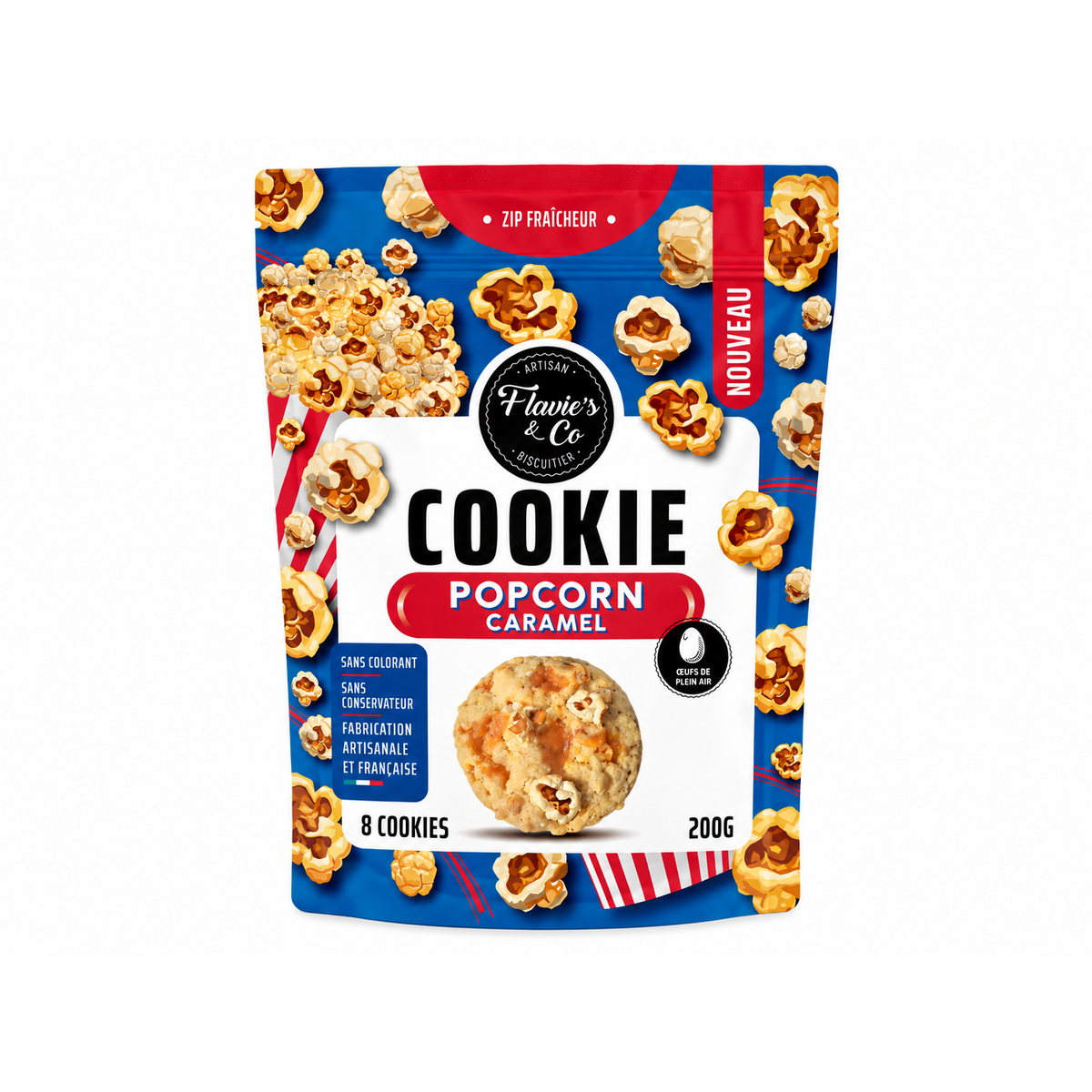 Cookies popcorn - caramel