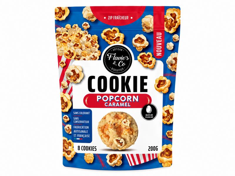 Cookies popcorn - caramel