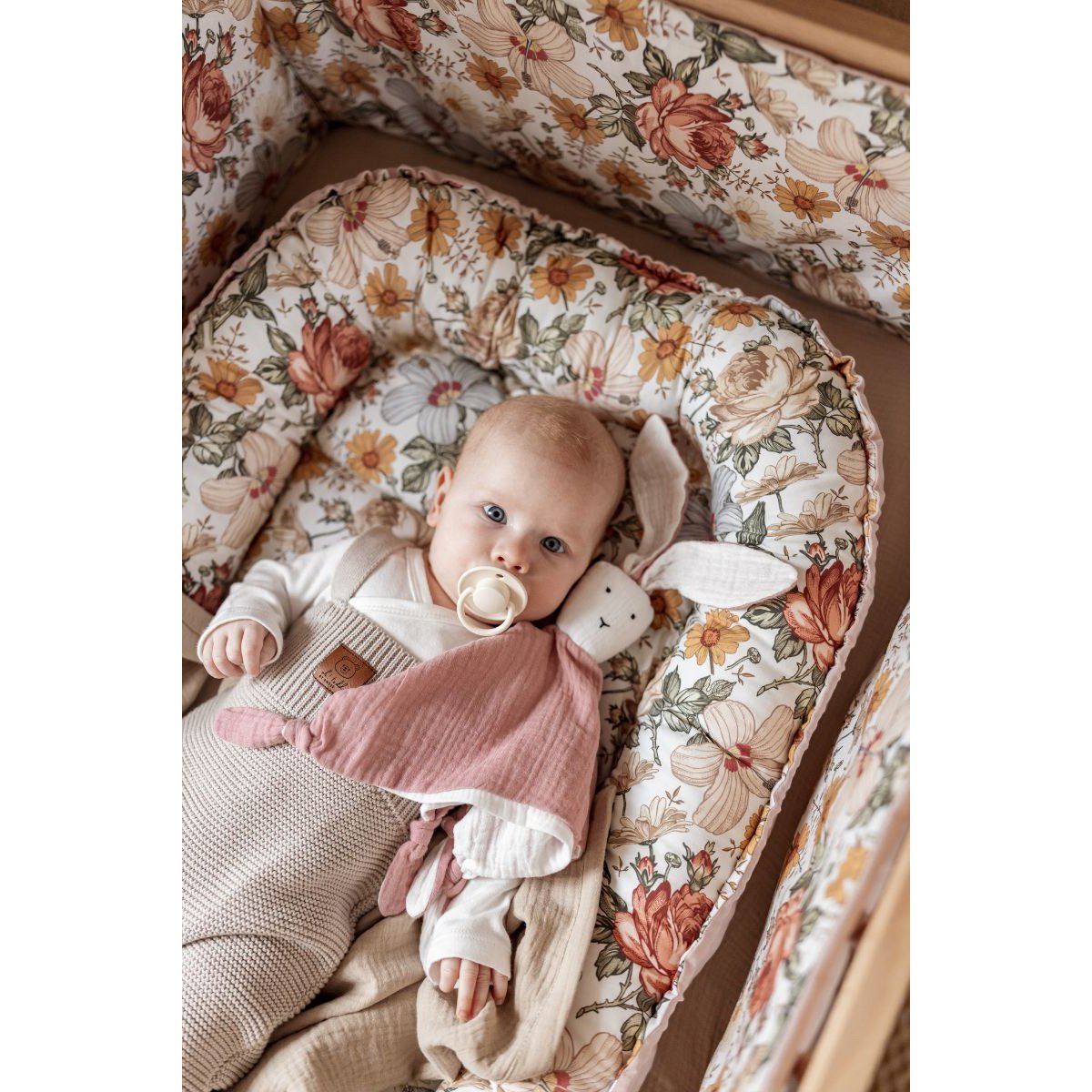 OLIVIER kindernest - 100% katoen - roze