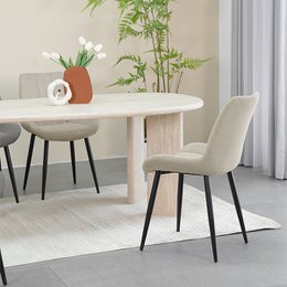 Silla de comedor Jarvis [juego de 2] [tela de lino]