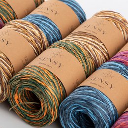 Sensy Premium 185 iarde %100 Filato di rafia multicolore in carta