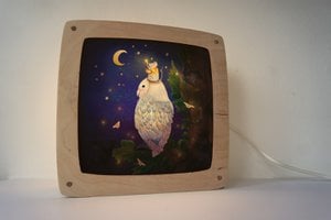 Toverplaat Sterren ophangen met uil en muis