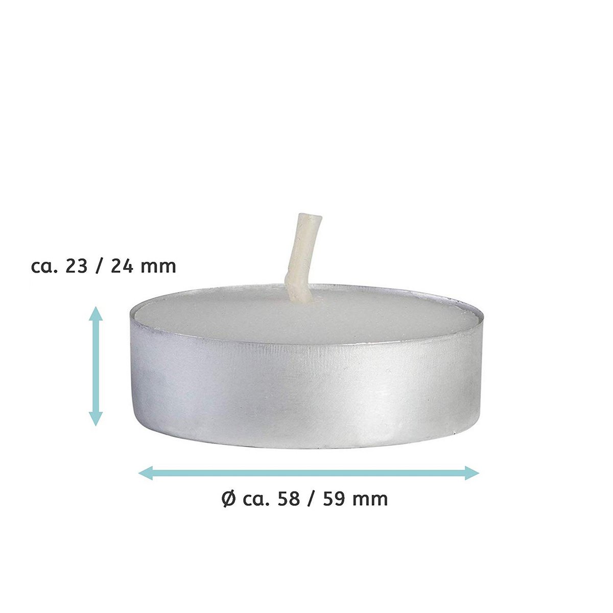 ¡Pecado! Tallador de correos Vela permanente Classic White White ∅ 10 cm