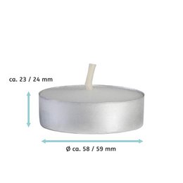 Grzech! Dzieci Tealight Permanent Candle Classic Warm White ∅ 10 cm