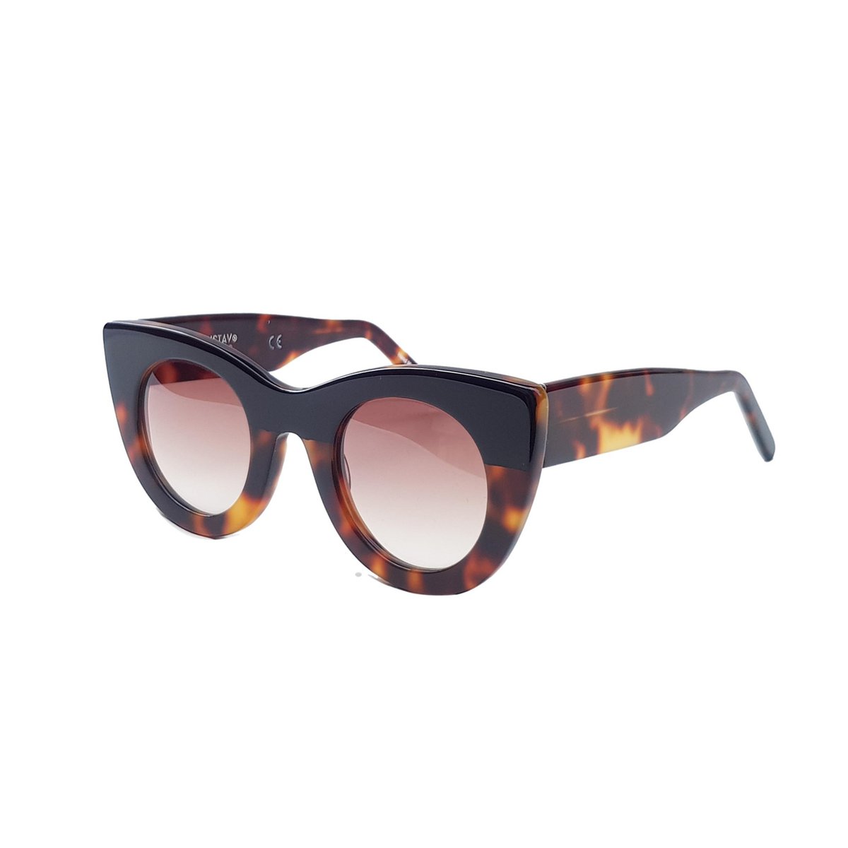 Hand Painted Sunglasses - G48 -Black - Animal Print