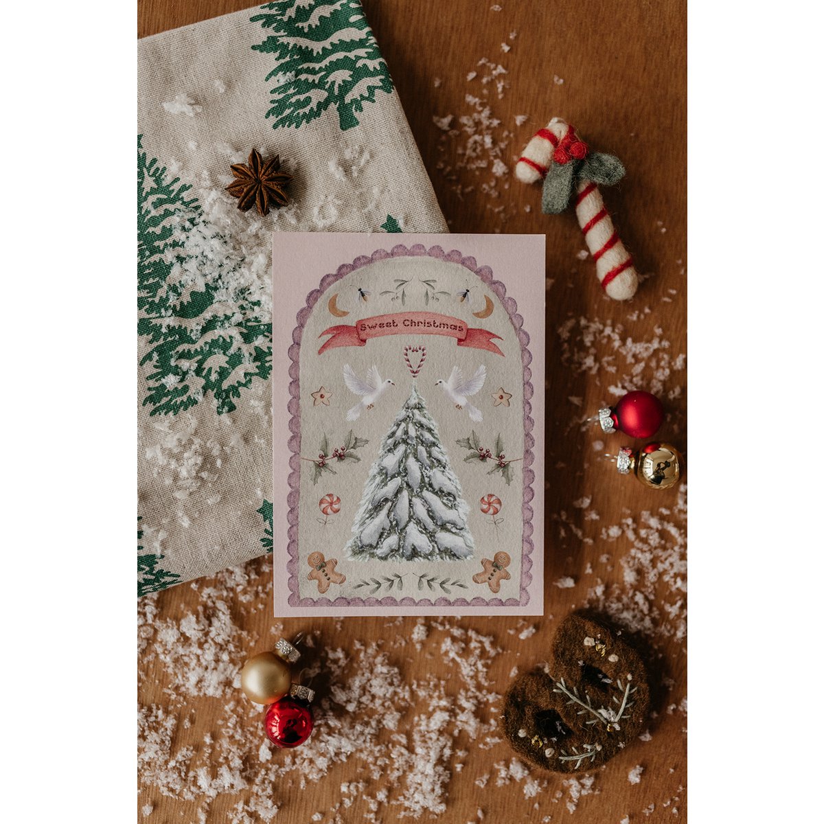Postkort "Sød jul"