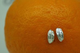 Real Olive Leaf Earrings, Handmade Nature Jewelry, Organic Tree Studs, Gift for Success & Longevity, Gold or Sterling Silver 925
