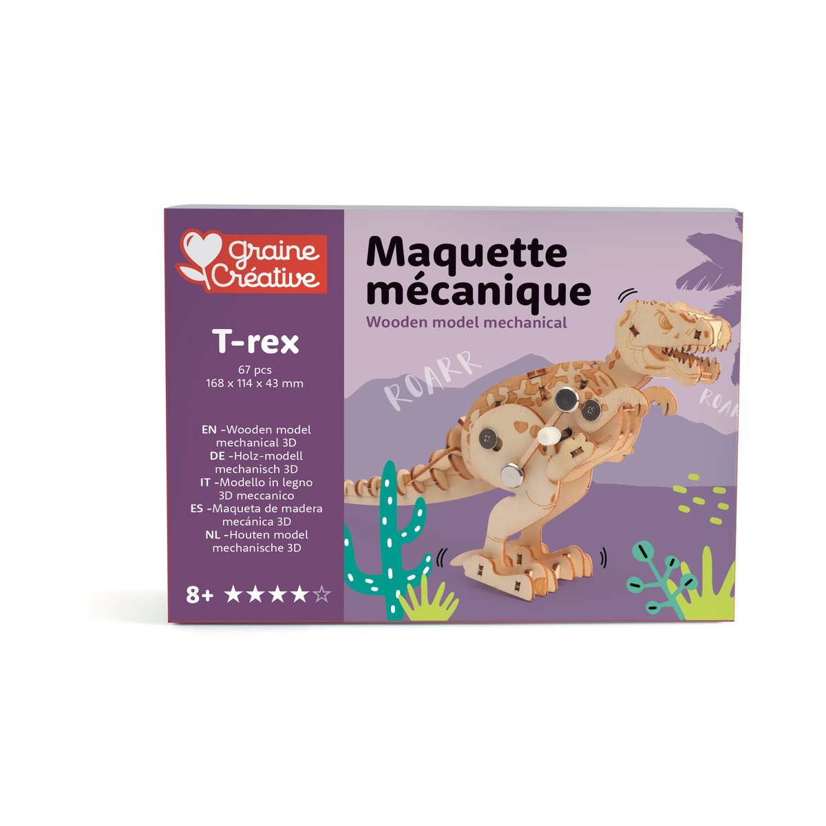HOUTEN MODEL 3D MECHANISCHE T-REX