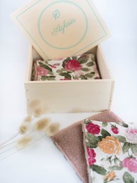 Box lingettes démaquillantes lavables - Semainier de 7 lingettes