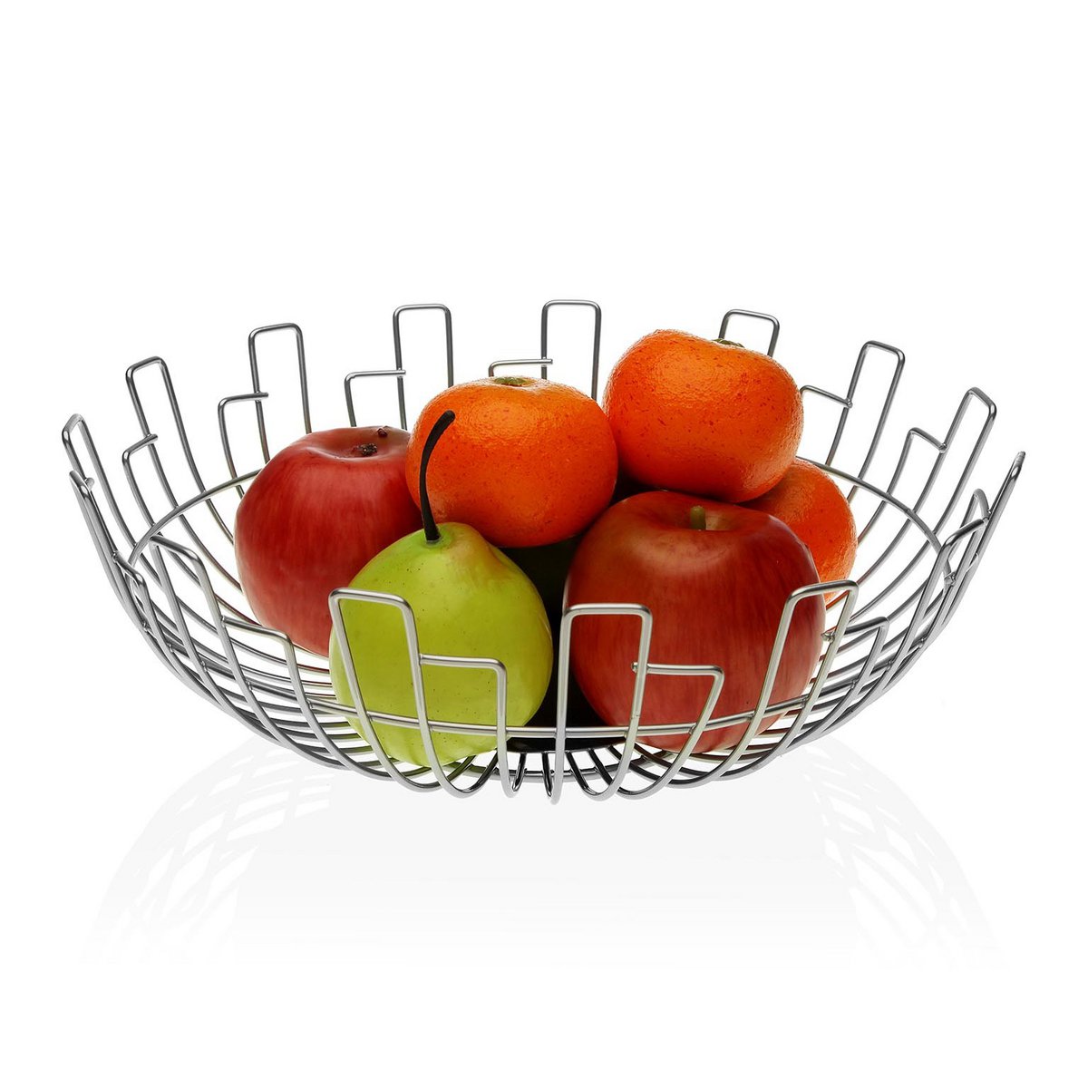CHROME FRUIT BOWL