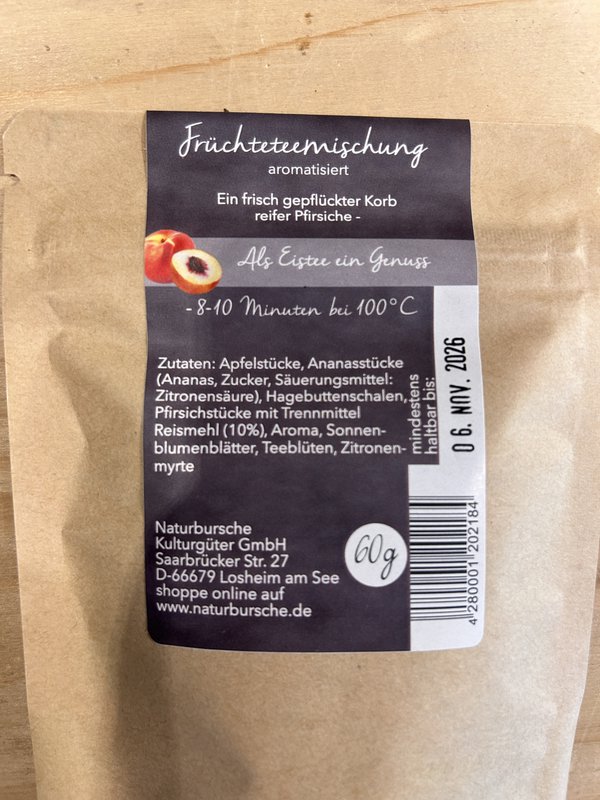 Naturbursche Tee No. 5 - Gartenpfirsich
