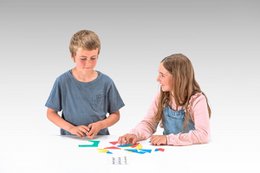 Zestaw Tangram w 4 kolorach (28 sztuk) | Układanie wzorów geometrycznych uczy się szkoły matematycznej