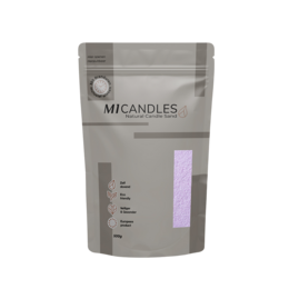  Dreamy Lilac pillar candle, available in 250g and 500g sizes, made by M1 Candles.
