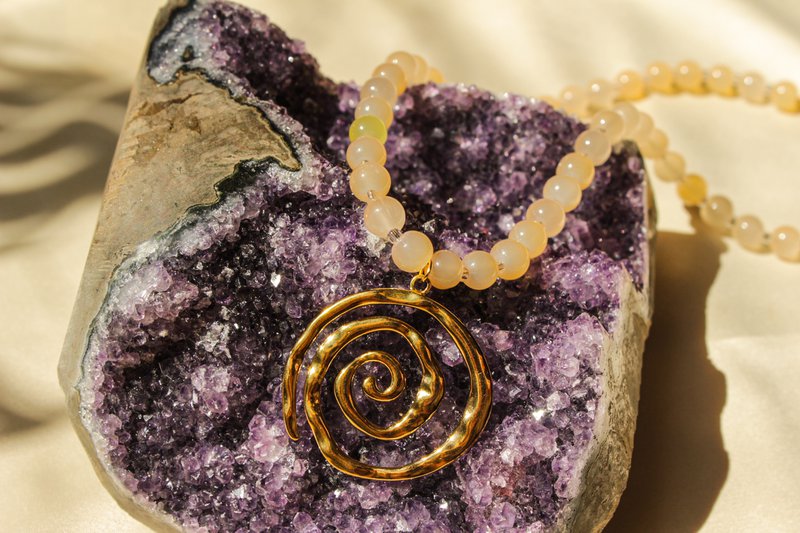 Strahlende Spiralkette