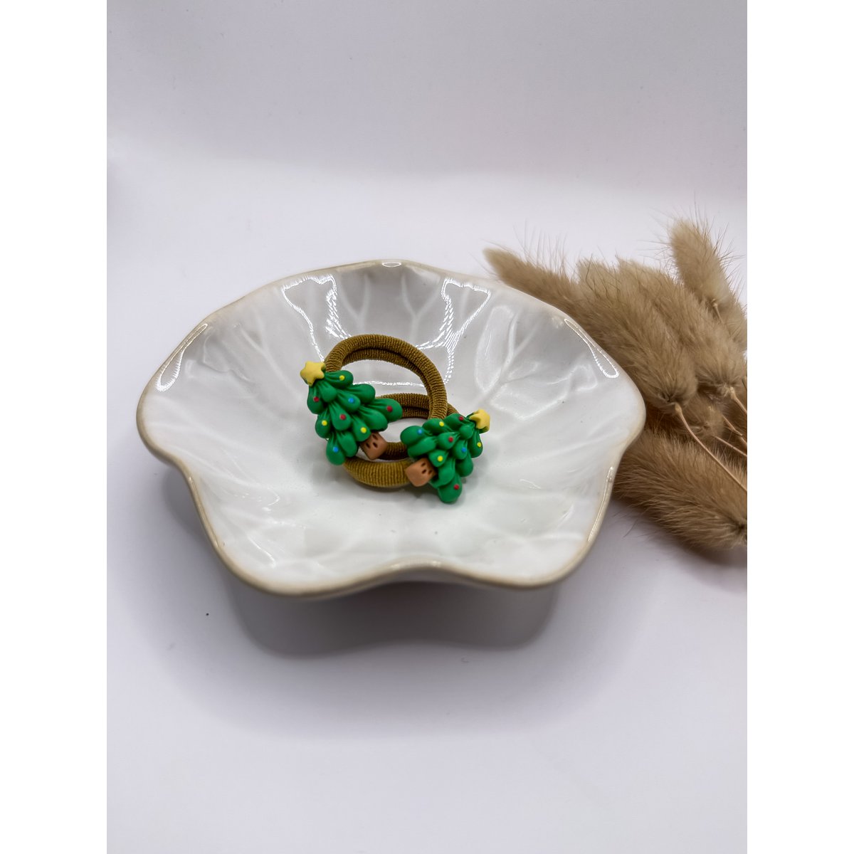 Set von Haarelastiejes Weihnachten - 9