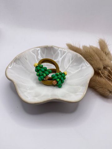 Set von Haarelastiejes Weihnachten - 9