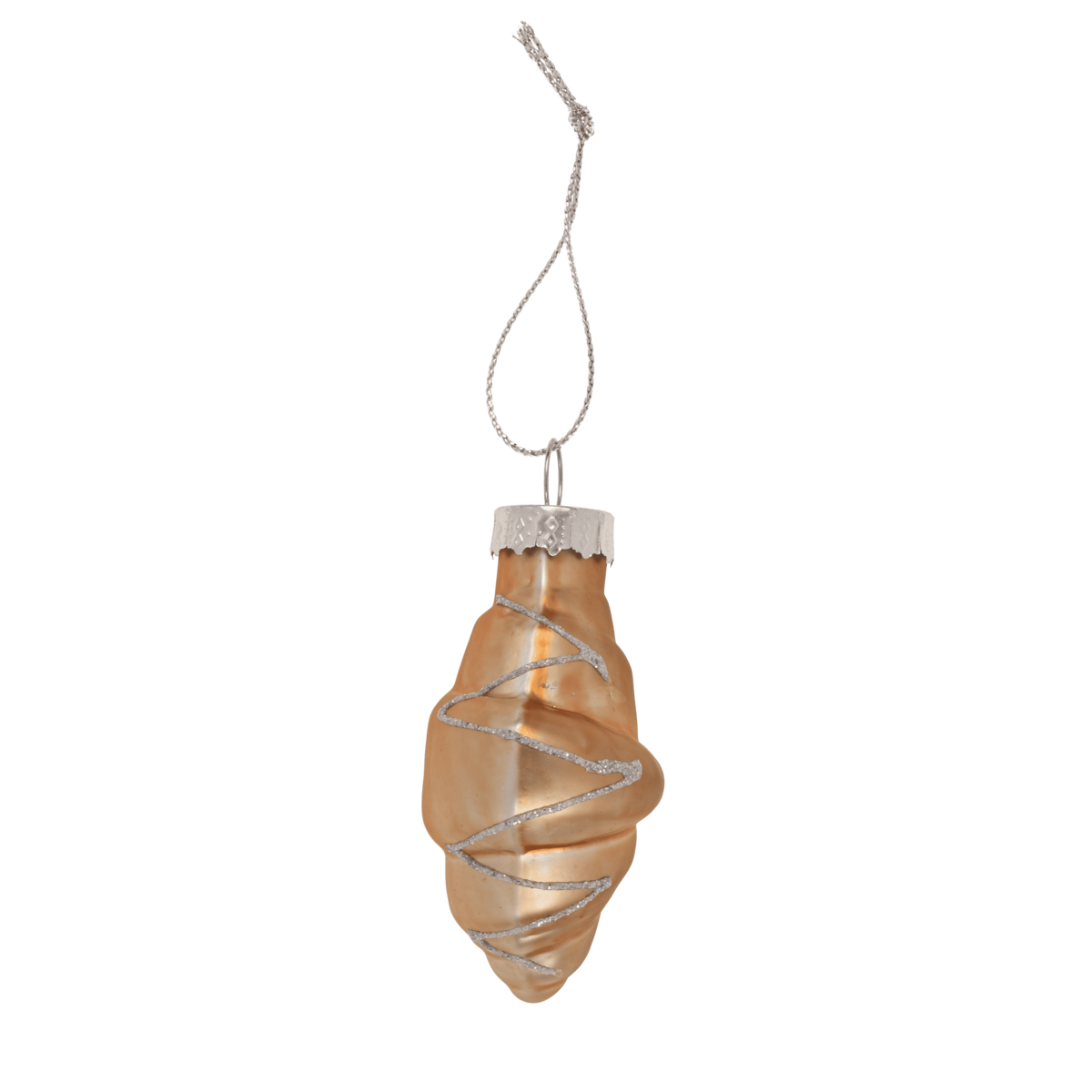 Glass tree decorations, Coffee, set of 3, Coffee