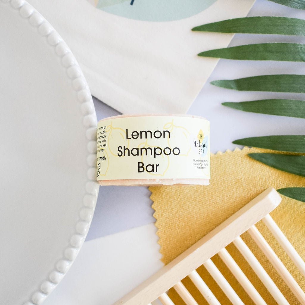 Shampoo bar al limone | Detergente naturale per tutti i tipi di capelli | Cura dei capelli vegana e senza plastica