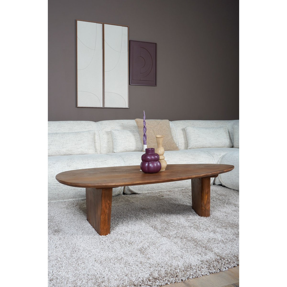 Coffee table Rudo 135 x 75 cm - Mango wood