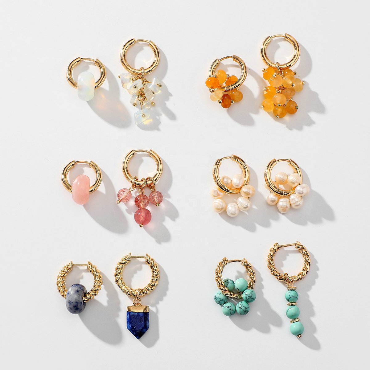 Howlite earrings